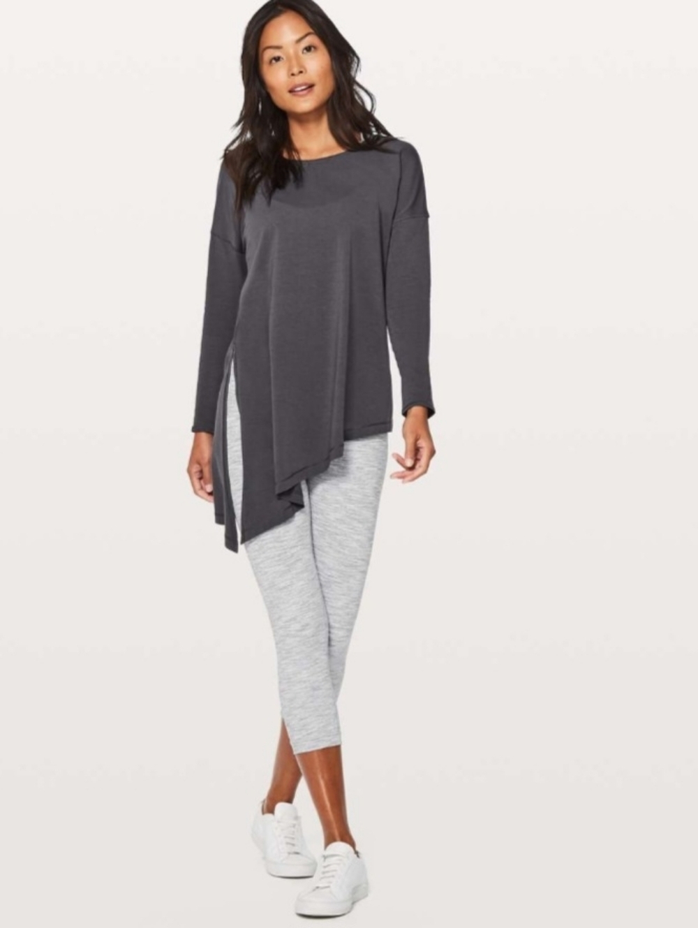 Lululemon To The Point Long Sleeve Top- Dark Gray Large